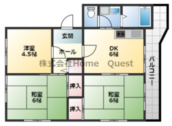 江尻マンションの物件間取画像